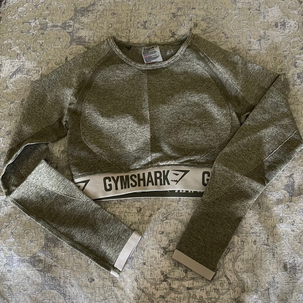 Dark Green Gymshark Crop